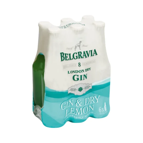 Belgravia Gin & Dry Lemon 275ml Six Pack | Fleisherei Liquor