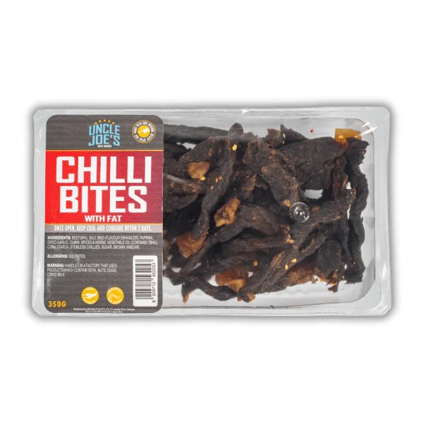 Uncle Joe's Chilli Bites with Fat 350g | Fleisherei