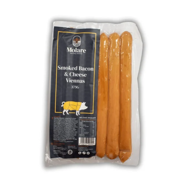 Molare Smoked Bacon & Cheese Viennas 375g | Fleisherei