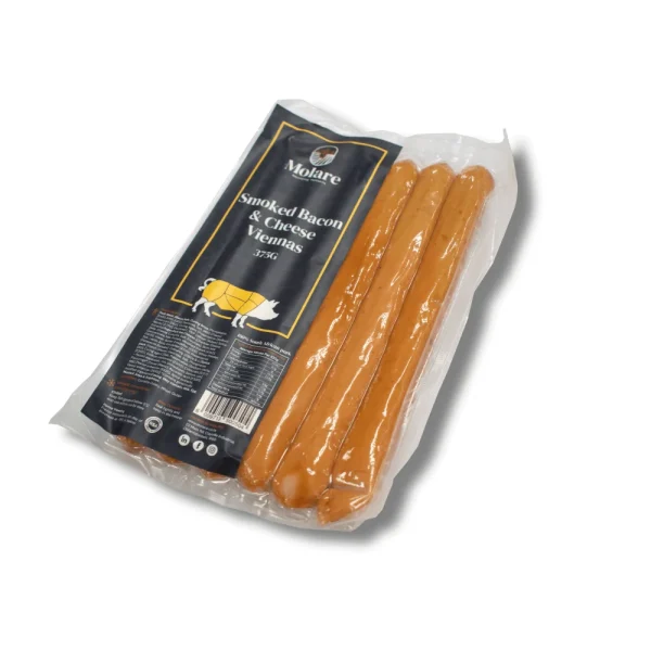 Molare Smoked Bacon & Cheese Viennas 375g | Fleisherei