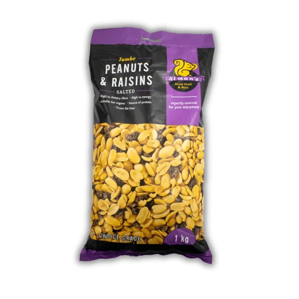 Alman's Jumbo Peanuts and Raisins 1KG | Fleisherei