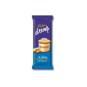 Cadbury Dream White Chocolate With Biscuit 80g