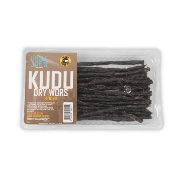 Uncle Joe's Kudu Dry Wors Sticks 180g | Fleisherei