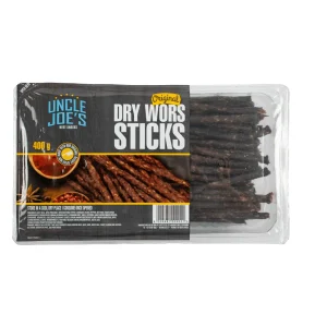 Uncle Joe’s Original Dry Wors Sticks 400g