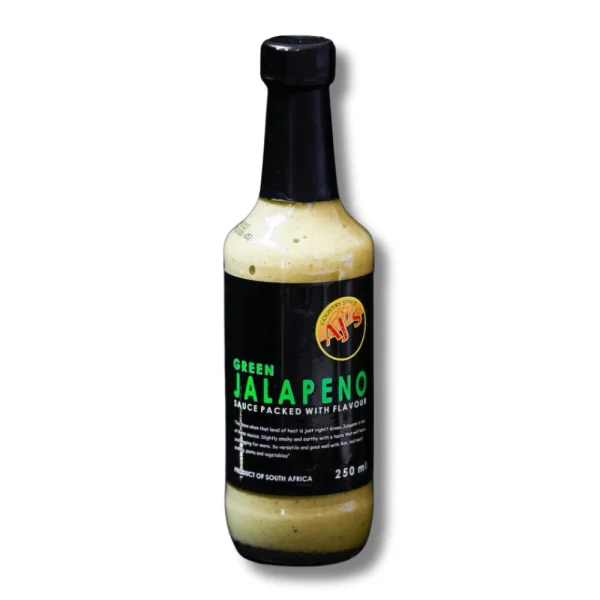 AJ's Green Jalapeno Sauce 250ML | Fleisherei