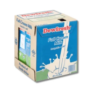 Dewfresh Full Cream Milk 6x1L