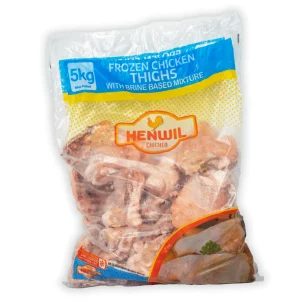 Henwil Frozen Chicken Thighs with Brine Based Mixture 5KG