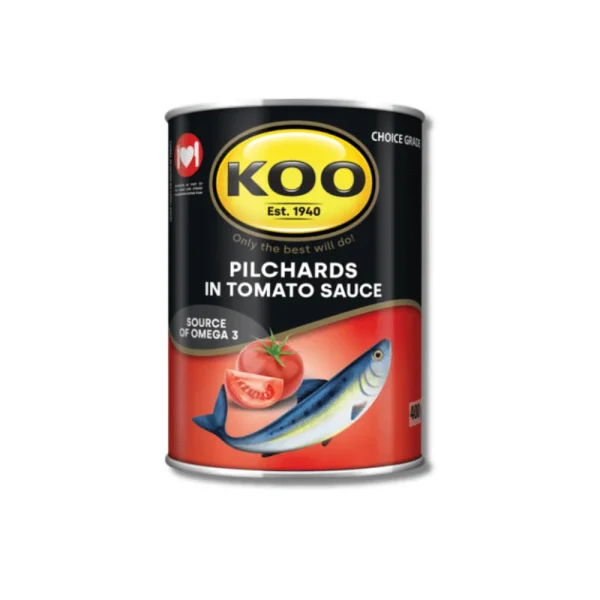 KOO Pilchards in Tomato Sauce 400g | Fleisherei Online Store