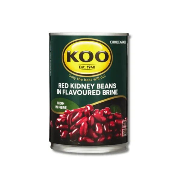 KOO Red Kidney Beans In Flavoured Brine 410g | Fleisherei Online Store