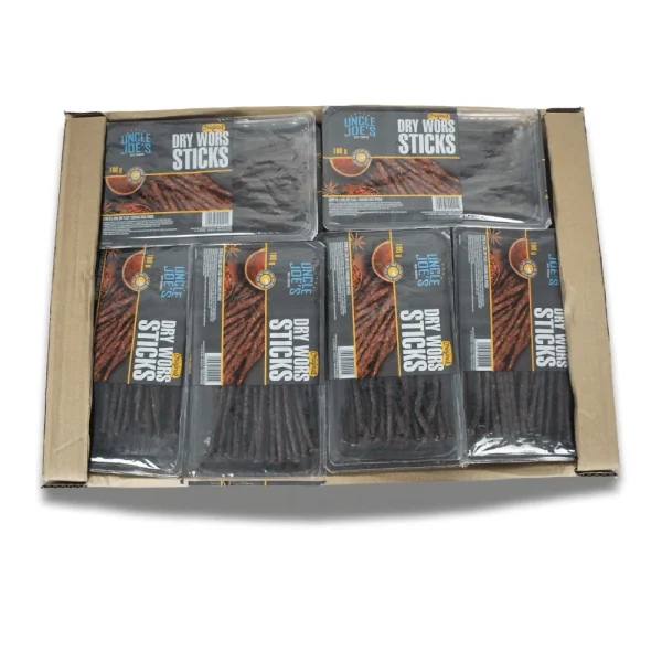 Uncle Joe's Original Dry Wors Sticks 30x180g | Wholesale | Fleisherei Online Store