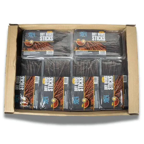 Uncle Joe's Original Dry Wors Sticks 12x400g | Wholesale | Fleisherei Online Store