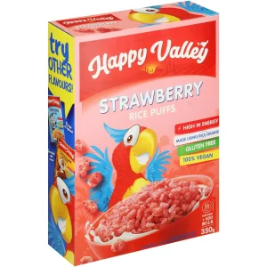 Happy Valley Strawberry Rice Puffs 350g