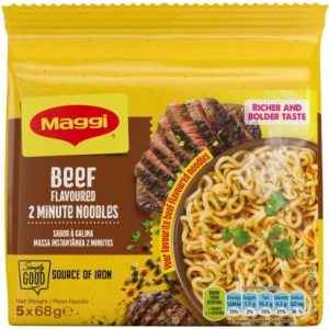 MAGGI 2-Minute Noodles, Beef 5 x 68g